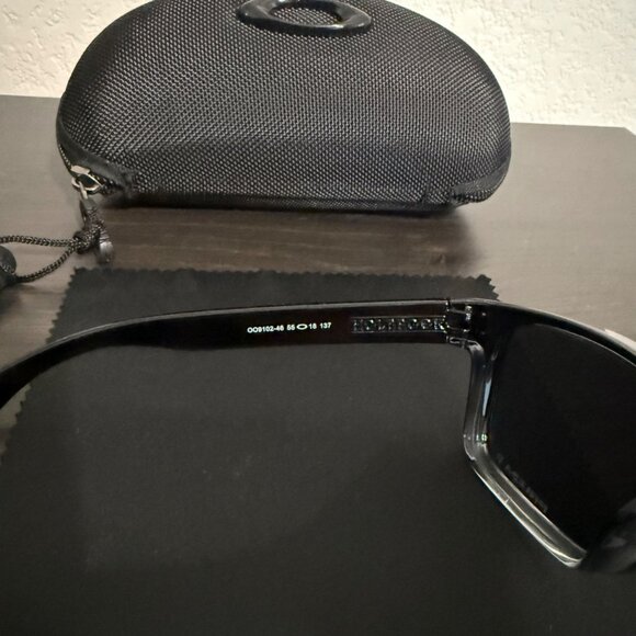 OO9102 Oakley Holbrook Dark Ink Fade Polished Frame Prizm Polarized Sunglasses - Picture 7 of 13